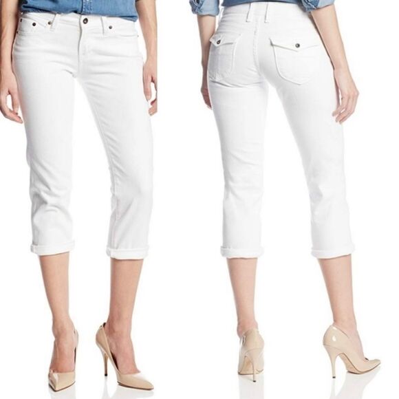 Lucky Brand Plus Size Pearl Sweet Jean Crop Flap, Size 14/ 32 Waist NWOT - Picture 1 of 14
